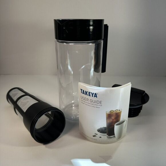 Takeya 1 Quart Patented Deluxe Cold Brew Coffee Maker Iced Home Brewed Chilled - Picture 3 of 9